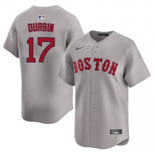 Men's Red Sox Caleb Durbin #17 Baseball Gray 2026 Jerseys 708778-423