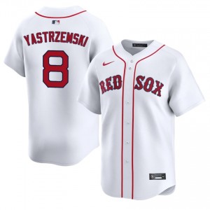 Men Boston Carl Yastrzemski #8 Baseball White Stitched Jerseys 525981-926