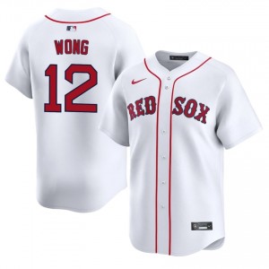 Men's The Crimson Connor Wong #12 Baseball White Limited Jerseys 319408-600
