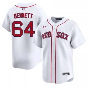 Men's Red Sox Nation Jake Bennett #64 Baseball White Stitched Jerseys 411624-520