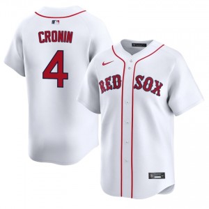 Men Red Sox Joe Cronin #4 Baseball White Official Jersey 487812-143