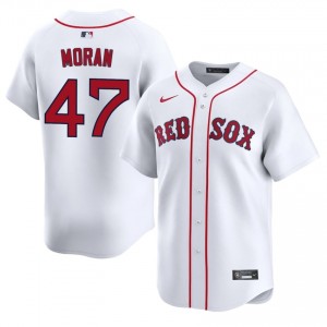 Mens Red Sox Nation Jovani Moran #47 Baseball White Limited Jersey 764648-219