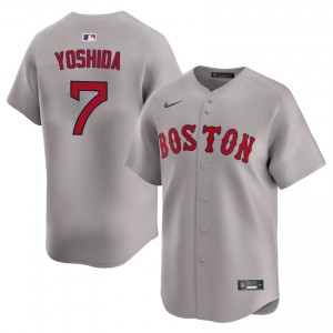 Men's The Sawx Masataka Yoshida #7 Baseball Gray Limited Jersey 258510-315