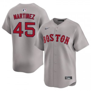 Mens Red Sox Pedro Martinez #45 Baseball Gray Popular Jerseys 113708-794
