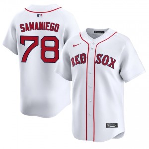 Men BOS Red Sox Tyler Samaniego #78 Baseball White Limited Jersey 639829-203