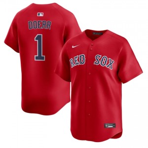Men Boston Red Sox Bobby Doerr #1 Baseball Red Game Jerseys 970174-715