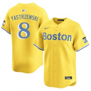 Men Red Sox Nation Carl Yastrzemski #8 Baseball Gold 2026 Jersey 603205-375