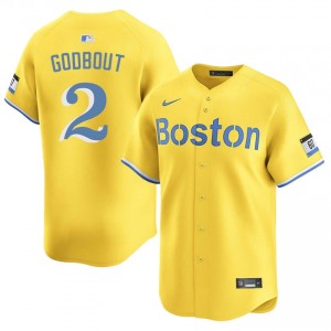 Mens BRS Henry Godbout #2 Baseball Gold Player Jersey 329382-339