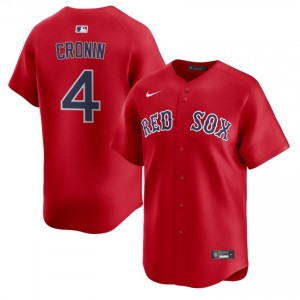 Men's The Crimson Joe Cronin #4 Baseball Red Game Jerseys 605997-363