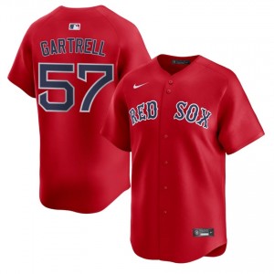 Mens The Sawx Joseph Gartrell #57 Baseball Red MLB Jerseys 423554-649