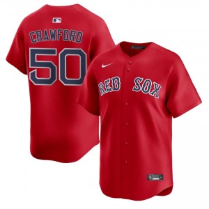 Men BOS Kutter Crawford #50 Baseball Red MLB Jersey 547308-862