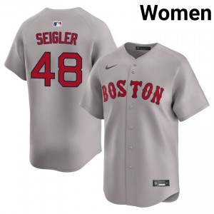 Women's Olde Towne Team Anthony Seigler #48 Baseball Gray MLB Jerseys 590635-406
