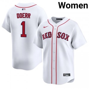 Womens BRS Bobby Doerr #1 Baseball White Stitched Jerseys 337834-570