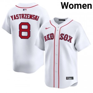 Womens Boston Carl Yastrzemski #8 Baseball White Player Jersey 647583-801