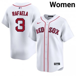 Women BOS Ceddanne Rafaela #3 Baseball White Game Jerseys 691142-842