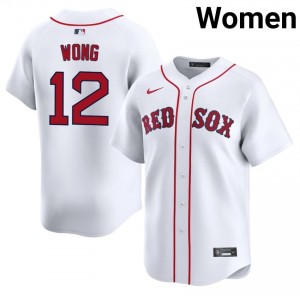 Women The Sawx Connor Wong #12 Baseball White Official Jerseys 450575-601