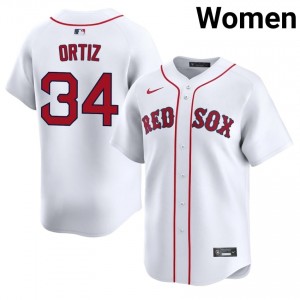 Women Boston Red Sox David Ortiz #34 Baseball White Popular Jerseys 619718-708