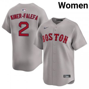 Women The Sawx Isiah Kiner-Falefa #2 Baseball Gray Player Jerseys 732208-475