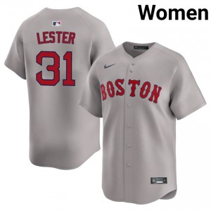 Womens Red Sox Nation Jon Lester #31 Baseball Gray Authentic Jersey 276855-274