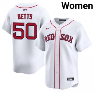 Womens Red Sox Nation Mookie Betts #50 Baseball White 2026 Jersey 743357-459