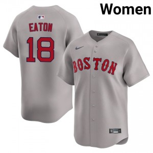 Women's Red Sox Nation Nate Eaton #18 Baseball Gray Stitched Jersey 620107-165