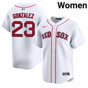 Women's BoSox Romy Gonzalez #23 Baseball White Embroidery Jerseys 507385-264