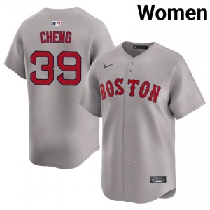 Women Boston Tsung-Che Cheng #39 Baseball Gray Embroidery Jersey 467661-515