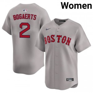 Women BoSox Xander Bogaerts #2 Baseball Gray Official Jersey 403219-711