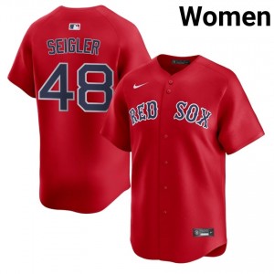 Women's The Sawx Anthony Seigler #48 Baseball Red 2026-27 Jerseys 666134-291