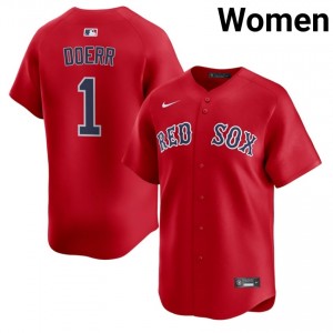 Women's Red Sox Bobby Doerr #1 Baseball Red MLB Jersey 666960-489