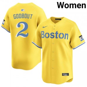 Women's Red Sox Henry Godbout #2 Baseball Gold 2026 Jersey 437308-826