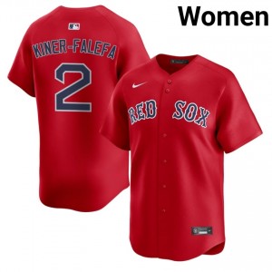 Women BOS Red Sox Isiah Kiner-Falefa #2 Baseball Red Player Jerseys 406694-584