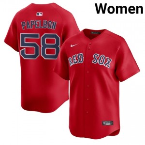 Women's The Sox Jonathan Papelbon #58 Baseball Red Popular Jersey 741378-164