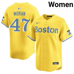 Women's The Sawx Jovani Moran #47 Baseball Gold Game Jersey 555526-213