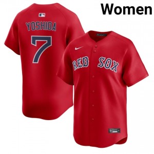 Women Boston Red Sox Masataka Yoshida #7 Baseball Red Limited Jersey 231811-261