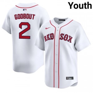 Youth BOS Red Sox Henry Godbout #2 Baseball White Limited Jersey 709272-658