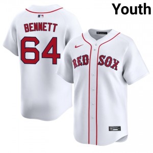Youth BOS Red Sox Jake Bennett #64 Baseball White Game Jerseys 803685-753