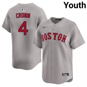 Youth BOS Red Sox Joe Cronin #4 Baseball Gray Player Jerseys 396434-339