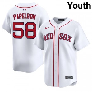 Youth Carmine Hose Jonathan Papelbon #58 Baseball White Game Jerseys 465667-713