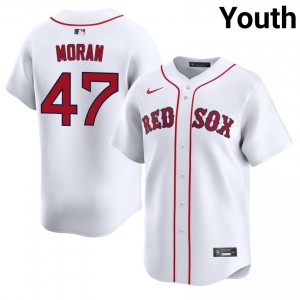 Youth BOS Jovani Moran #47 Baseball White New Jerseys 269065-619