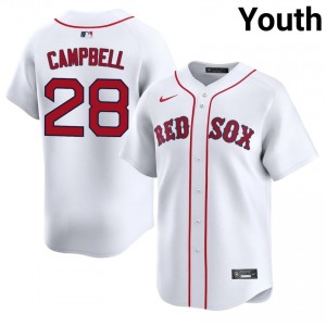 Youth BRS Kristian Campbell #28 Baseball White Popular Jersey 635654-764
