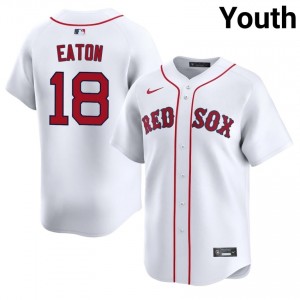 Youth Boston Red Sox Nate Eaton #18 Baseball White Limited Jerseys 962478-944