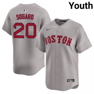 Youth Red Sox Nick Sogard #20 Baseball Gray Stitched Jerseys 249506-235