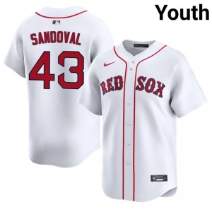 Youth Boston Patrick Sandoval #43 Baseball White Game Jerseys 555775-373