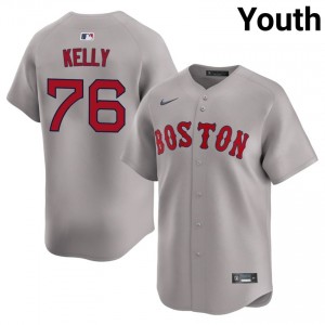 Youth Red Sox Nation Zack Kelly #76 Baseball Gray Stitched Jerseys 584942-491