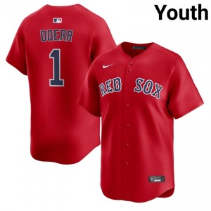 Youth BOS Bobby Doerr #1 Baseball Red New Jersey 957705-503