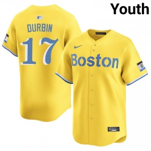 Youth Olde Towne Team Caleb Durbin #17 Baseball Gold MLB Jerseys 652424-715