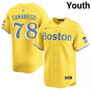 Youth The Crimson Tyler Samaniego #78 Baseball Gold Stitched Jerseys 644487-373